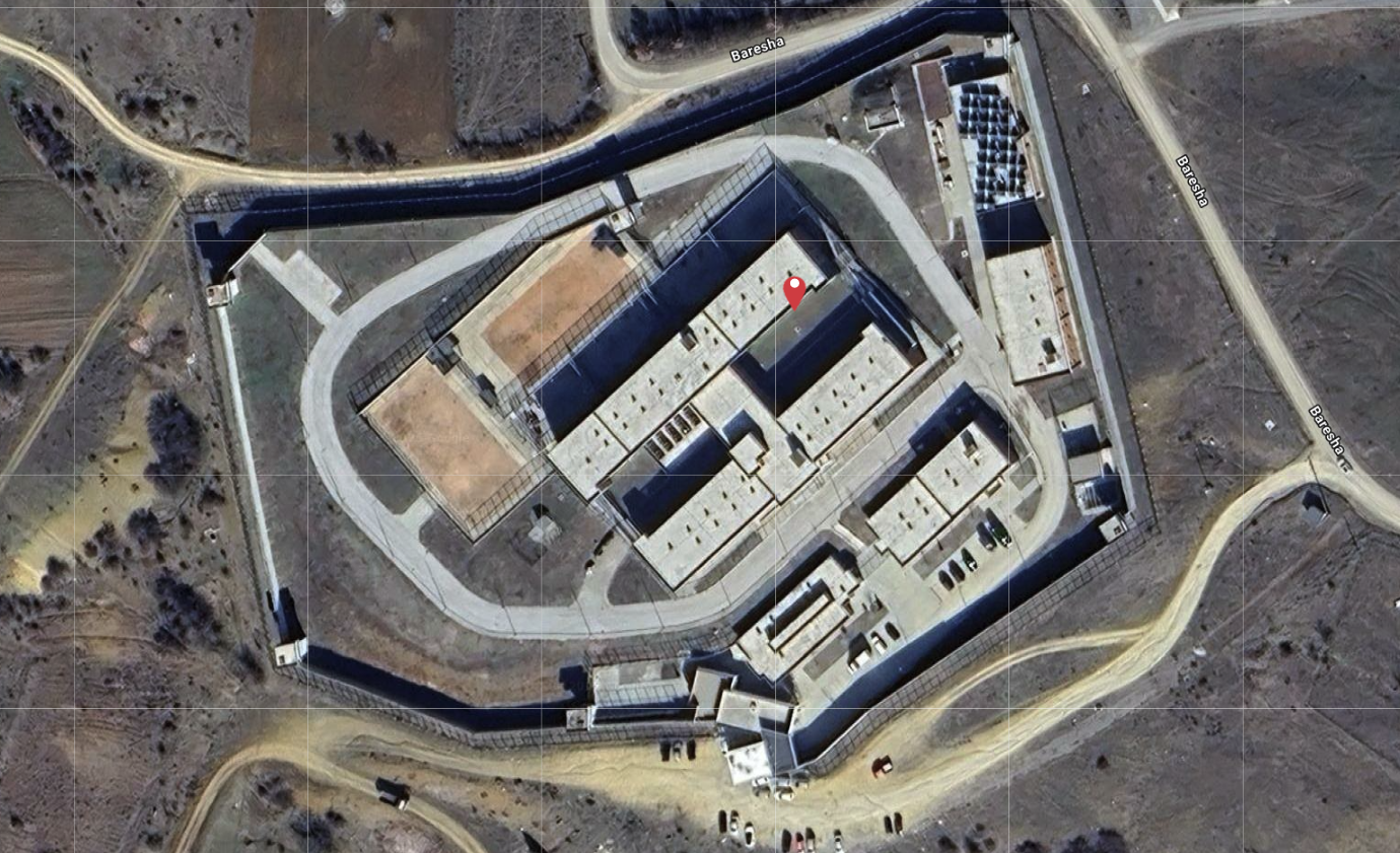 Aerial View of Gjilan Prison, Kosovo (Google Maps)