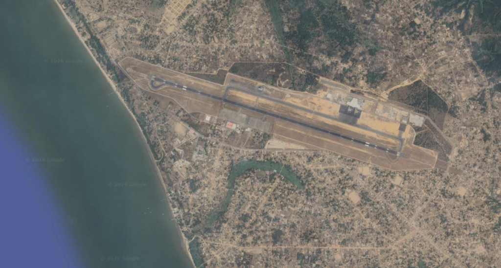Aerial view of Freetown International Airport, near which third country deportees are reported to be detained (Source: Google Earth)
